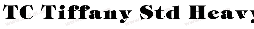 TC Tiffany Std Heavy字体转换